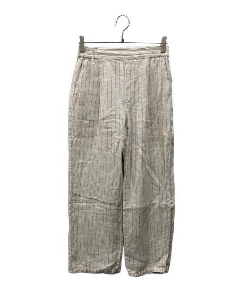 SIMPLICITE（シンプリシテ）SIMPLICITE (シンプリシテ) フレンチリネンストレートパンツ アイボリー サイズ:Mの古着・服飾アイテム