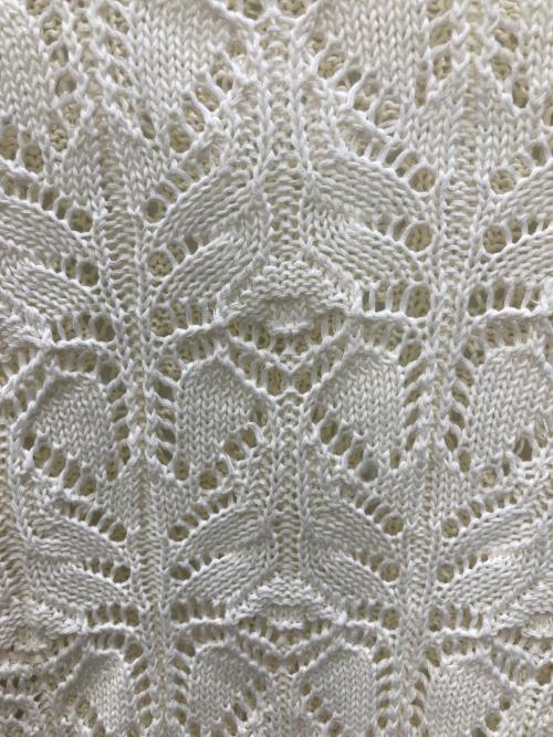 Spick and Span（スピック＆スパン）Spick and Span (スピックアンドスパン) ギマコットン透かし編みボートネックニット ベージュ サイズ:表記なしの古着・服飾アイテム