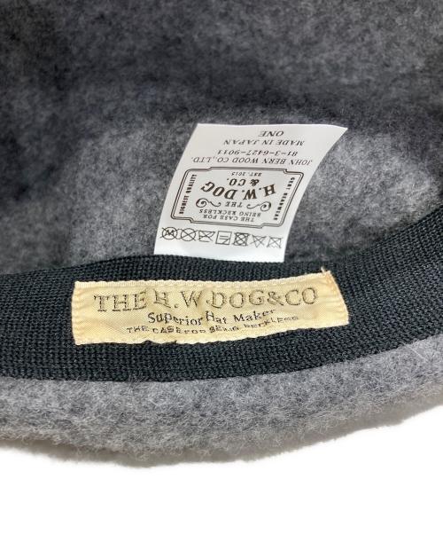THE H.W.DOG&CO.（エイチダブリュードッグアンドコー）THE H.W.DOG&CO. (エイチダブリュードッグアンドコー) BASIC BERET グレーの古着・服飾アイテム