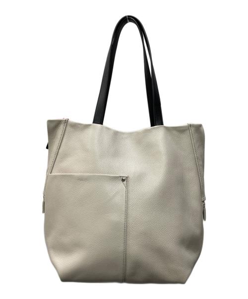 Y'SACCS（イザック）Y'SACCS (イザック) TAE KIMURA (タエ キムラ) ラウンドシルエットトート ベージュの古着・服飾アイテム