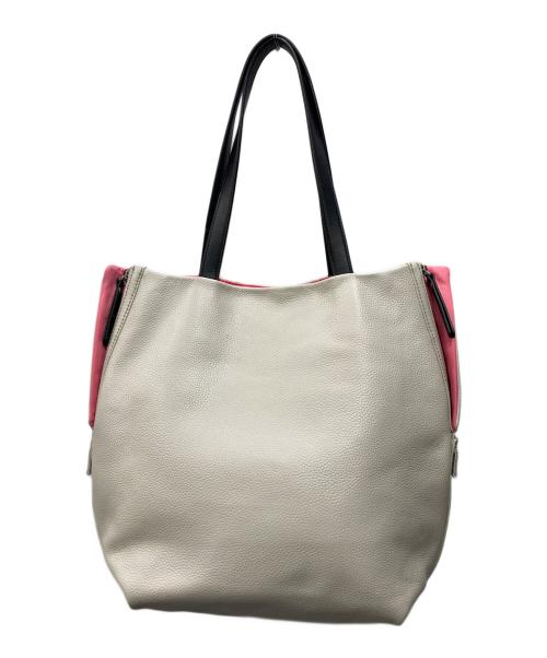 Y'SACCS（イザック）Y'SACCS (イザック) TAE KIMURA (タエ キムラ) ラウンドシルエットトート ベージュの古着・服飾アイテム