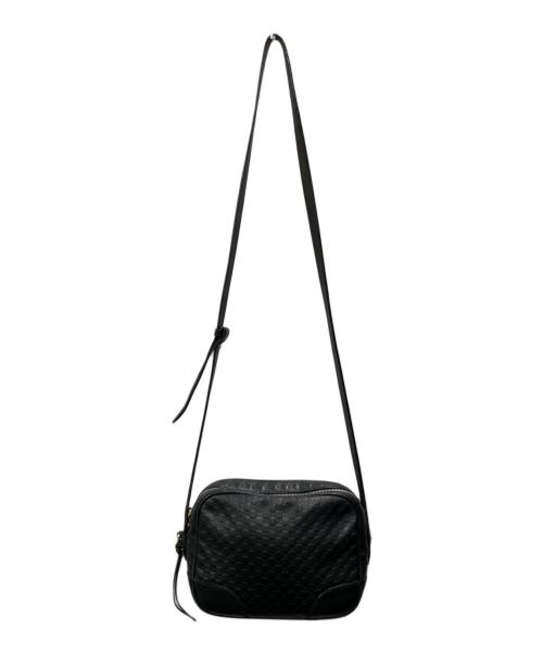 GUCCI（グッチ）GUCCI (グッチ) マイクログッチシマ ショルダーバッグ ブラックの古着・服飾アイテム