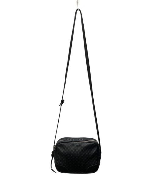 GUCCI（グッチ）GUCCI (グッチ) マイクログッチシマ ショルダーバッグ ブラックの古着・服飾アイテム