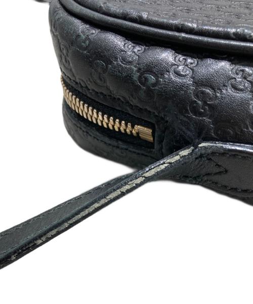 GUCCI（グッチ）GUCCI (グッチ) マイクログッチシマ ショルダーバッグ ブラックの古着・服飾アイテム