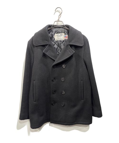 Schott（ショット）Schott (ショット) Pコート ブラック サイズ:38の古着・服飾アイテム