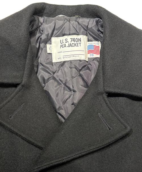 Schott（ショット）Schott (ショット) Pコート ブラック サイズ:38の古着・服飾アイテム