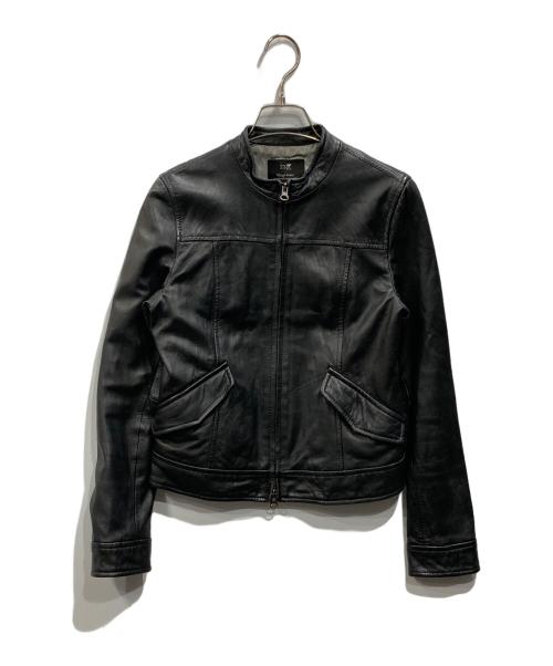 23区（ニジュウサンク）23区 (ニジュウサンク) ラムレザージャケット ブラック サイズ:38の古着・服飾アイテム
