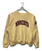 Champion REVERSE WEAVEチャンピオン リバース ウィーブ）の古着「カレッジロゴスウェット」｜イエロー