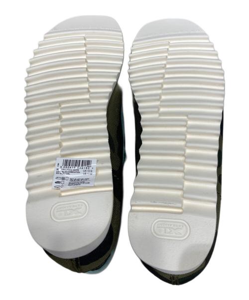 CLARKS（クラークス）CLARKS (クラークス) A BATHING APE (ア ベイシング エイプ) Wallabee Boots スカイブルー×カーキ サイズ:28㎝の古着・服飾アイテム