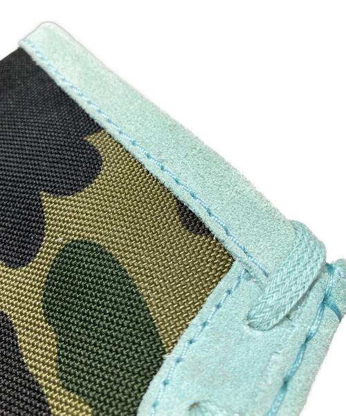 CLARKS（クラークス）CLARKS (クラークス) A BATHING APE (ア ベイシング エイプ) Wallabee Boots スカイブルー×カーキ サイズ:28㎝の古着・服飾アイテム