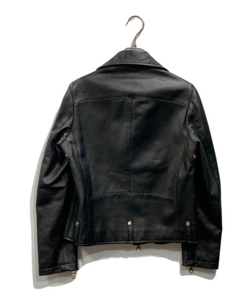 Cinquanta（チンクワンタ）Cinquanta (チンクワンタ) ラムレザーダブルライダースジャケット ブラック サイズ:Mの古着・服飾アイテム