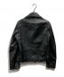 Cinquanta (チンクワンタ) ラムレザーダブルライダースジャケット ブラック サイズ:M：60000円