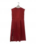 Thousand Mileサウザンドマイル）の古着「ナイロンノースリーブワンピース」｜レッド