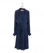 J&M DAVIDSONジェイ＆エム デヴィッドソン）の古着「総柄ボウタイワンピース」｜ネイビー