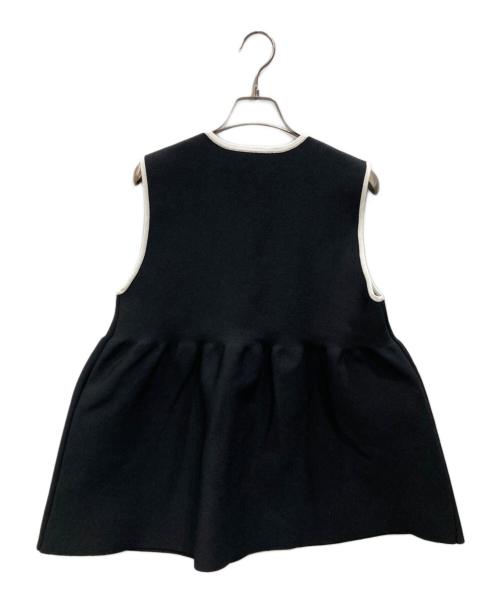 UNITED ARROWS TOKYO（ユナイテッドアローズトウキョウ）UNITED ARROWS TOKYO (ユナイテッドアローズトウキョウ) ペプラムベスト ブラック サイズ:表記なしの古着・服飾アイテム