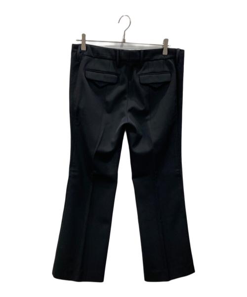 PRADA（プラダ）PRADA (プラダ) レザートリムスラックス ブラック サイズ:42 Sの古着・服飾アイテム