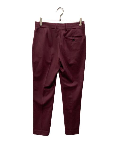 theory（セオリー）theory (セオリー) ピンタックテーパードパンツ ボルドー サイズ:2の古着・服飾アイテム
