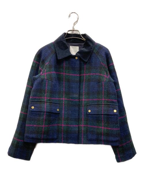 MACKINTOSH PHILOSOPHY（マッキントッシュ フィロソフィー）MACKINTOSH PHILOSOPHY (マッキントッシュ フィロソフィー) ハリスツイードブルゾン ネイビー サイズ:Sの古着・服飾アイテム