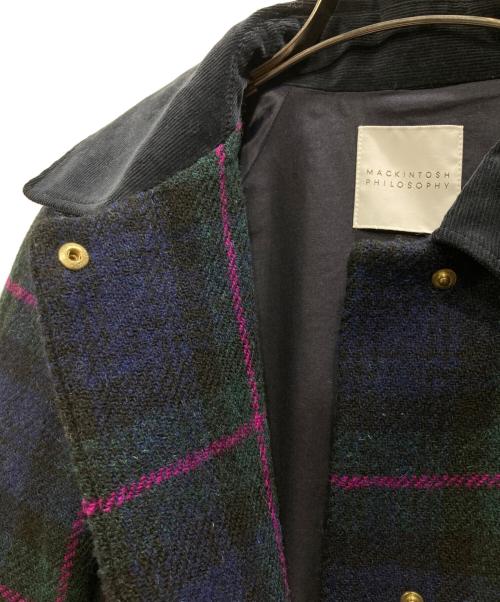 MACKINTOSH PHILOSOPHY（マッキントッシュ フィロソフィー）MACKINTOSH PHILOSOPHY (マッキントッシュ フィロソフィー) ハリスツイードブルゾン ネイビー サイズ:Sの古着・服飾アイテム