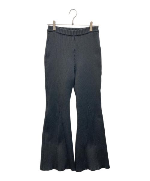 AKIRA NAKA（アキラナカ）AKIRA NAKA (アキラナカ) フレアニットパンツ ブラック サイズ:２の古着・服飾アイテム