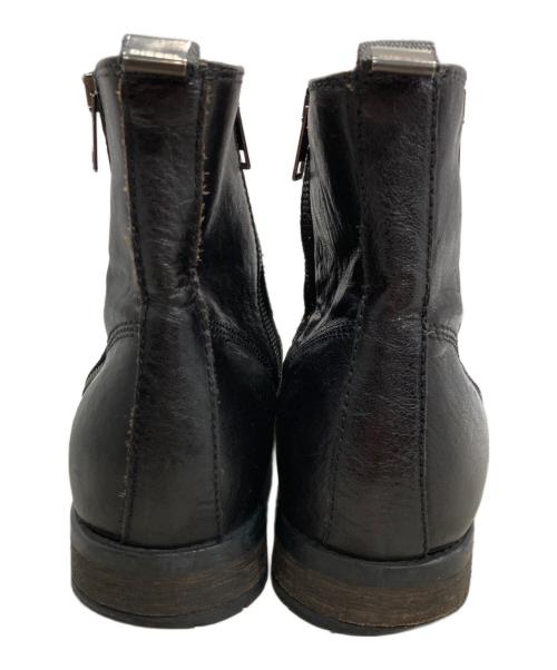 DIESEL（ディーゼル）DIESEL (ディーゼル) ベロア切替サイドジップブーツ ブラック サイズ:43の古着・服飾アイテム