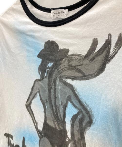 Yohji Yamamoto pour homme（ヨウジヤマモト プールオム）Yohji Yamamoto pour homme (ヨウジヤマモト プールオム) Two boxes one night Tee ホワイト サイズ:3の古着・服飾アイテム