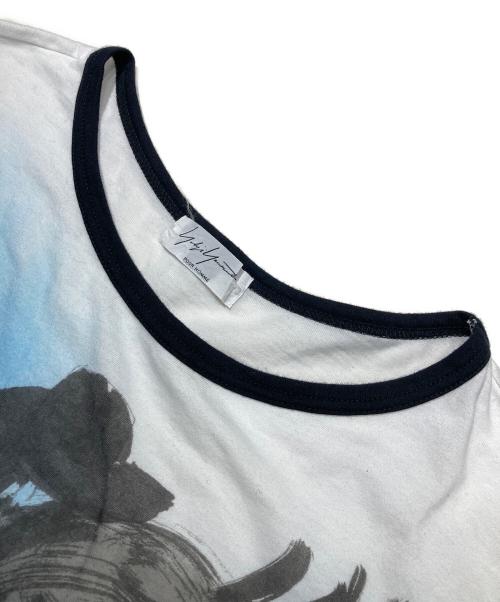 Yohji Yamamoto pour homme（ヨウジヤマモト プールオム）Yohji Yamamoto pour homme (ヨウジヤマモト プールオム) Two boxes one night Tee ホワイト サイズ:3の古着・服飾アイテム