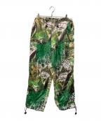 Y'S YOHJI YAMAMOTOワイズ ヨウジヤマモト）の古着「トロピカルプリントカーゴパンツ」｜グリーン