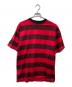 MINEDENIM（マインデニム）の古着「ボーダーTシャツ」｜レッド×ブラック