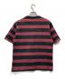 Schott (ショット) ワイドボーダーTシャツ ボルドー×ブラック サイズ:L：4000円