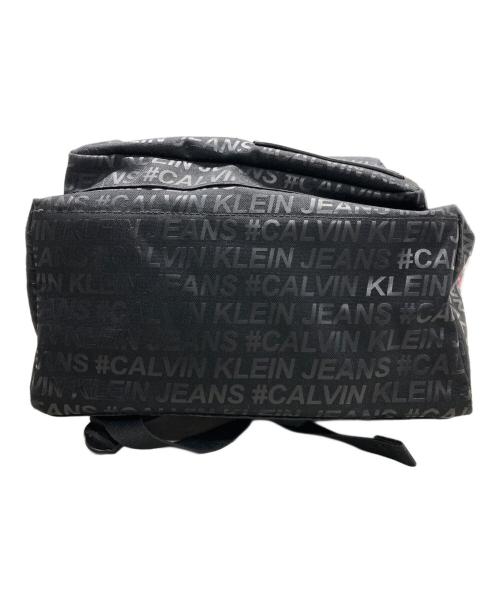 Calvin Klein Jeans（カルバンクラインジーンズ）Calvin Klein Jeans (カルバンクラインジーンズ) 総柄ロゴリュック ブラック サイズ:-の古着・服飾アイテム