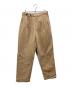 comm arch.（コム・アーチ）の古着「リネン混パンツ」｜ブラウン