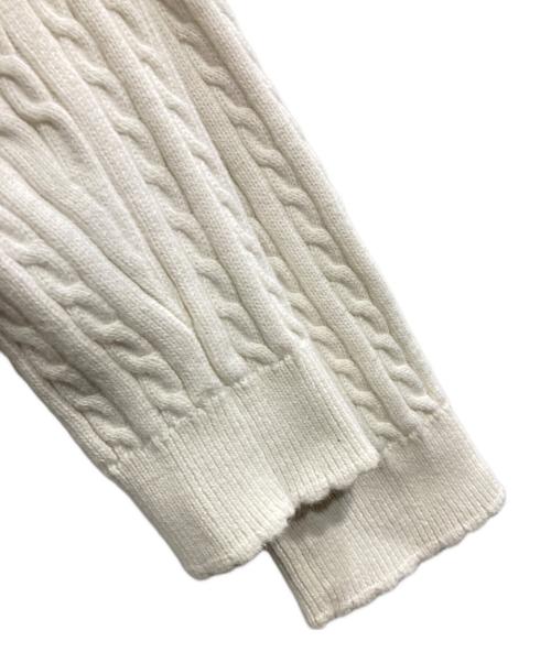 POLO RALPH LAUREN（ポロ・ラルフローレン）POLO RALPH LAUREN (ポロ・ラルフローレン) ケーブルニットカーディガン ホワイト サイズ:XL(KIDS)の古着・服飾アイテム