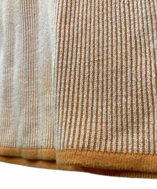 BURBERRY LONDON（バーバリーロンドン）BURBERRY LONDON (バーバリーロンドン) ホースロゴ半袖ニット オレンジ サイズ:40の古着・服飾アイテム