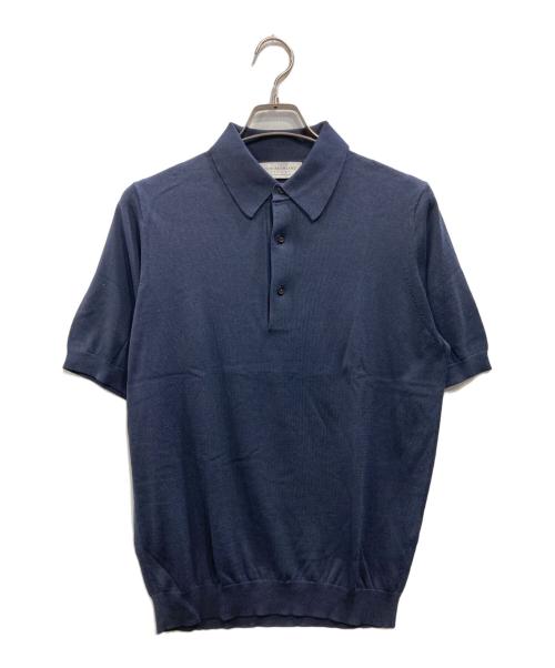 TOMORROW LAND tricot（トゥモローランド トリコ）TOMORROW LAND tricot (トゥモローランド トリコ) コットンシルクニットポロシャツ ネイビー サイズ:Mの古着・服飾アイテム