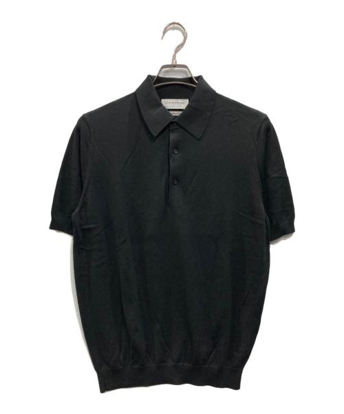 TOMORROW LAND tricot（トゥモローランド トリコ）TOMORROW LAND tricot (トゥモローランド トリコ) コットンシルクニットポロシャツ ブラック サイズ:Mの古着・服飾アイテム