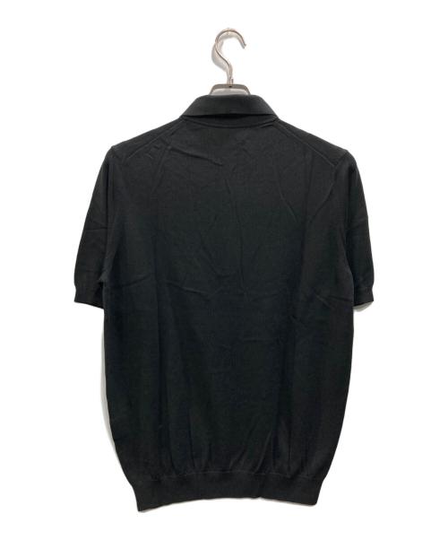 TOMORROW LAND tricot（トゥモローランド トリコ）TOMORROW LAND tricot (トゥモローランド トリコ) コットンシルクニットポロシャツ ブラック サイズ:Mの古着・服飾アイテム