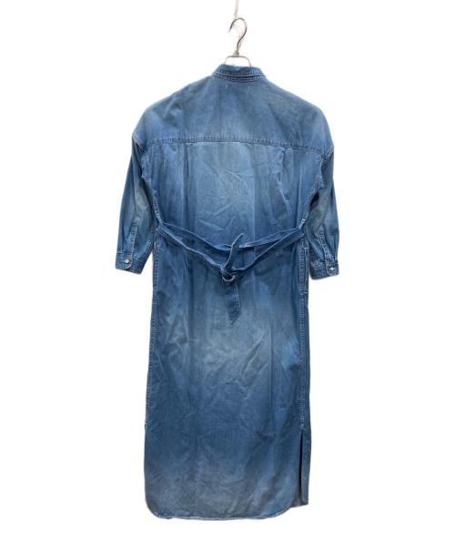 THE SHIRT by upper hights（ザ シーツ バイ アッパーハイツ）THE SHIRT by upper hights (ザ シーツ バイ アッパーハイツ) デニムシャツワンピース インディゴ サイズ:1の古着・服飾アイテム