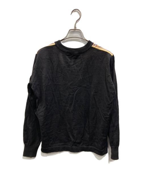 LEONARD（レオナール）LEONARD (レオナール) 切替ニット ベージュ×ブラック サイズ:SIZE Lの古着・服飾アイテム