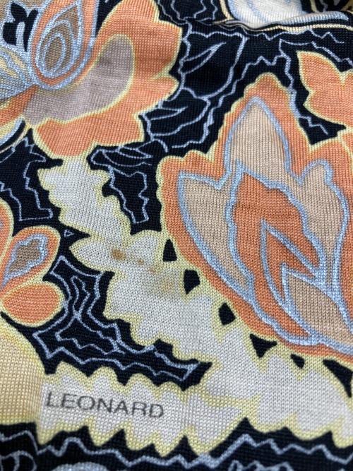 LEONARD（レオナール）LEONARD (レオナール) 切替ニット ベージュ×ブラック サイズ:SIZE Lの古着・服飾アイテム