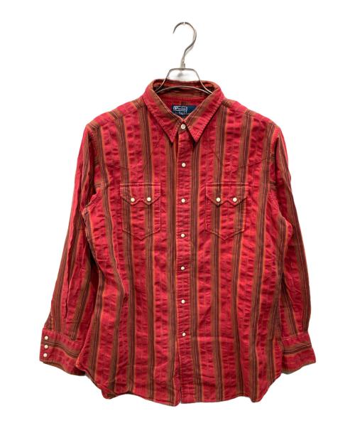 POLO RALPH LAUREN（ポロ・ラルフローレン）POLO RALPH LAUREN (ポロ・ラルフローレン) ウエスタンシャツ レッド サイズ:Lの古着・服飾アイテム