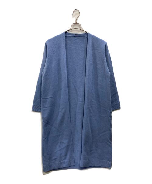 Mila Owen（ミラオーウェン）Mila Owen (ミラオーウェン) ロングカーディガン ブルー サイズ:Mの古着・服飾アイテム