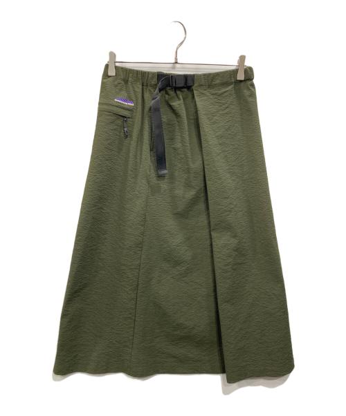 Thousand Mile（サウザンドマイル）Thousand Mile (サウザンドマイル) シアサッカー WEAVE ADJUST スカート カーキ サイズ:SIZE Fの古着・服飾アイテム