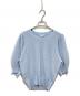 ANAYI（アナイ）の古着「和紙かのこ半袖 プルオーバー」｜サックスブルー