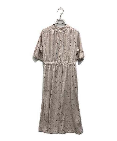 any Sis（エニィスィス）any Sis (エニィスィス) エアリードレープスムース ワンピース ベージュ サイズ:2 未使用品の古着・服飾アイテム