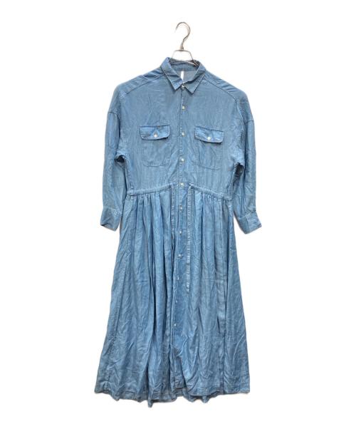 upper hights（アッパーハイツ）upper hights (アッパーハイツ) Victoria シャツワンピース インディゴ サイズ:1の古着・服飾アイテム