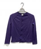 Y'sワイズ）の古着「カシミヤニットカーディガン」｜パープル