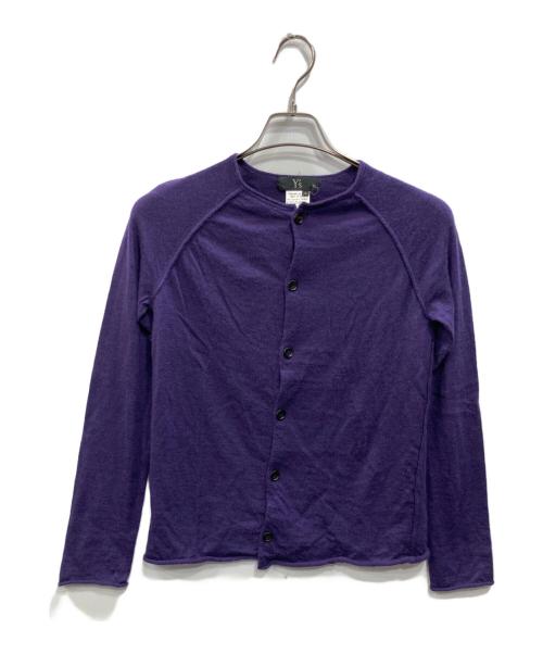 Y's（ワイズ）Y's (ワイズ) カシミヤニットカーディガン パープル サイズ:SIZE2の古着・服飾アイテム