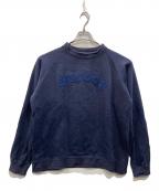 stussyステューシー）の古着「ハイネックスウェット」｜ネイビー