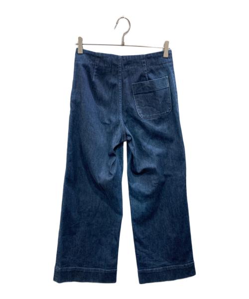 Le minor（ルミノア）Le minor (ルミノア) ワイドデニムパンツ インディゴ サイズ:SIZE 38の古着・服飾アイテム